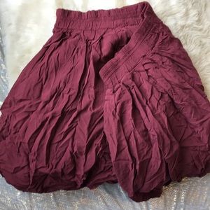 Red/wine colored skirt